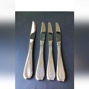 Oneida FLIGHT RELIANCE Set Of 4 Dinner Knives Stainless Flatware USA 9"